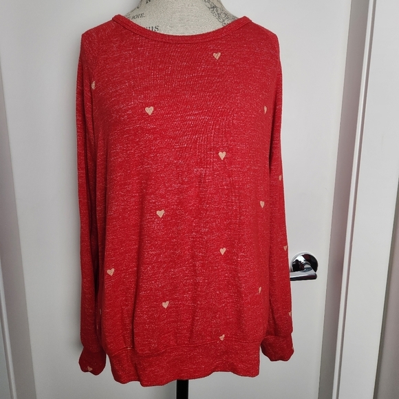 Red hearts sweater - Picture 2 of 12
